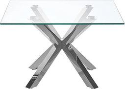 STARLIGHT - Salontafel - Zilver - Veiligheidsglas