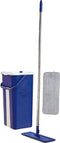 Starlyf Autocleam Mop Zelfreinigende Dweil - Vloerwisser met Emmer - 2 Compartimenten - Alle Harde Vloeren - 360° Draaibare Kop - Blauw