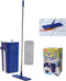 Starlyf Autocleam Mop Zelfreinigende Dweil - Vloerwisser met Emmer - 2 Compartimenten - Alle Harde Vloeren - 360° Draaibare Kop - Blauw