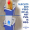 Starlyf Autocleam Mop Zelfreinigende Dweil - Vloerwisser met Emmer - 2 Compartimenten - Alle Harde Vloeren - 360° Draaibare Kop - Blauw