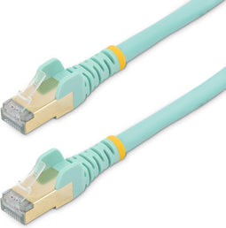 StarTech 10 meter CAT6A 10 Gigabit Netwerkkabel - aqua - RJ45 - koper