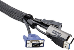 StarTech 3 meter Kabelmantel - Trimbare Kabelhuls - Kabelmanager