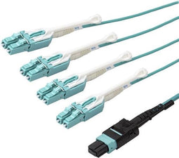 StarTech 3 meter MPO/MTP naar 4x LC Glasvezel Kabel - 40G