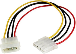 StarTech 30 cm Molex LP4-voedingsverlengkabel - M/F
