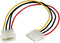 StarTech 30 cm Molex LP4-voedingsverlengkabel - M/F