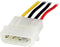 StarTech 30 cm Molex LP4-voedingsverlengkabel - M/F