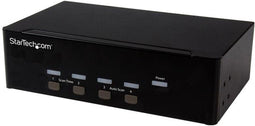 StarTech 4 poorts KVM switch met dubbele VGA - 2 poorts USB 2.0 hub