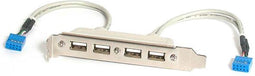 StarTech.com USBPLATE4 kabel-connector