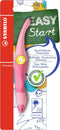 STASTABILO EASYoriginal - Ergonomische Rollerball - Linkshandig - Blauwe Uitwisbare Inkt - Holograph Edition - Navulbaar - Pastel Poeder Roze