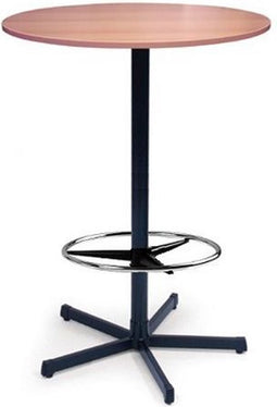 Statafel Ecoro rond 80CM bladkleur Ahorn framekleur Zwart (RAL9005)