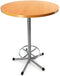 Statafel Ecoro rond 80CM bladkleur Lichtgrijs framekleur Aluminium (RAL9006)