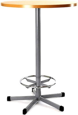 Statafel Ecoro rond 80CM bladkleur Wit framekleur Wit (RAL9010)