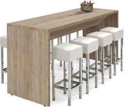 Statafel of bartafel Chief 220cm x 80cm breed kleur Robson Eiken