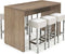 Statafel of bartafel Chief 220cm x 80cm breed kleur Wit