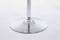 Statafel rond Chrome frame Zwart blad