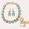 Statement-ring met twee stenen