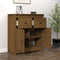 vidaXL - Dressoir - 70x35x80 - cm - massief - grenenhout - honingbruin