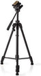 Statief - Maximaal draagvermogen: 2.5 kg - Minimale werkhoogte: 60.5 cm - Maximale werkhoogte: 147.5 cm - 3 Segmenten - Pan & Tilt - Inclusief reistas - Zelfnivellerende voeten - ABS / Aluminium