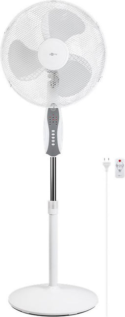 Statiefventilator - Ø40cm - Incl. afstandsbediening - Met timer - 4 Standen