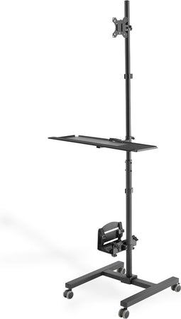 Station Digitus DIGITUS Estación de trabajo portátil con ajuste de altura individual Laptop Black 32"