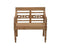Stationsbank bloem Teak 240 cm