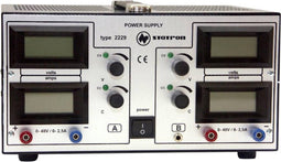 Statron 2229.2 Labvoeding, regelbaar 0 - 40 V 0 - 2.5 A 200 W Aantal uitgangen: 2 x