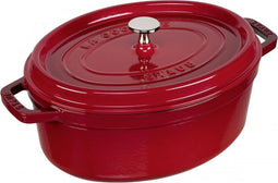 Staub Braadpan Ovaal Cocotte Kers - ø 29 cm / 4.2 liter