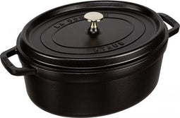 Staub Braadpan Ovaal Cocotte Zwart - ø 31 cm / 5.5 liter