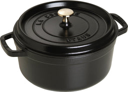 Staub Braadpan - Rond - 24 cm - Zwart