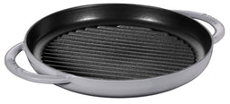STAUB round cast iron grill pan with two handles 40509-522-0 - graphite 26 cm