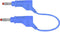 Stäubli 66.9405-05023 Veiligheidsmeetsnoer Banaanstekker 4 mm Banaanstekker 4 mm 0.50 m Blauw 1 stuk(s)