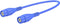 Stäubli XLSS-58 Veiligheidsmeetsnoer BNC-stekker BNC-stekker 1.00 m Blauw 1 stuk(s)