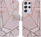 iMoshion Hoesje Geschikt voor Samsung Galaxy S21 Ultra Hoesje Met Pasjeshouder - iMoshion Design Softcase Bookcase - Meerkleurig / Pink Graphic