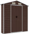 vidaXL - Tuinschuur - 191x725x198 - cm - gegalvaniseerd - staal - bruin