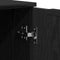 vidaXL - Dressoir - Zwart - Eiken - 60x30x70 - cm - Gelaagd - Hout