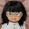 Miniland Babypop Aziatisch Meisje met Bril 38cm