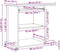 vidaXL - Computerbureau - 80x50x75 - cm - bewerkt - hout - oud - houtkleurig