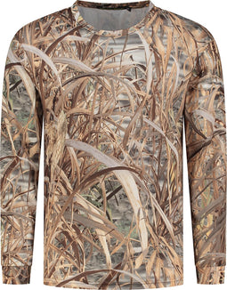 Stealth Gear T-shirt Lange Mouw Camo Rietprint maat M