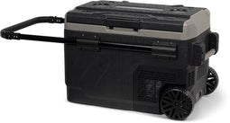 Steamy-E Dual Zone Roller Elektrische Compressor Koelbox Op Wielen - Dual Zone - 40 liter - 12V en 230V - voor auto en camping - Zwart