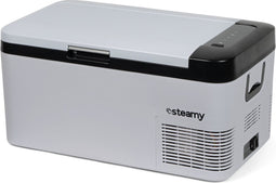 Steamy-E Single Zone Elektrische Compressor Koelbox - 20 Liter - 12V en 230V - voor auto en camping - Wit