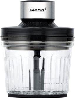 Steba MG400 - Hakmolen met XL glazen kom - 2 liter inhoud - 400 Watt - Vaatwasserbestendig - BPA vrij