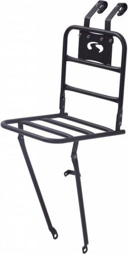 Steco Transport Comfort voordrager voor fietsen volwassenen - matzwart