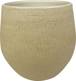 Steege Plantenpot - keramiek - beige - 36 x 32 cm - bloempot
