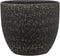 Steege Plantenpot Rinca - zwart - lava look - 25 x 23 cm - Voor binnen