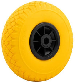 Steekwagenwiel 3.00-4 anti-lek PU (260×85) naafgat Ø 20 mm