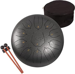 Steel Tongue Drum - Handpan Drum - Hangdrum - Handpan 30 cm - Zilver