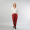 `Steenrode broek van Tencel.