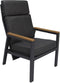 Stefano Loungestoel Teak - Antraciet