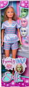 Steffi Love - Beauty Day - Steffi draagt een fashionable pyjama met gezichtsmaskers en pantoffels - Modepop - 29 cm