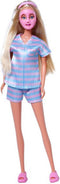 Steffi Love - Beauty Day - Steffi draagt een fashionable pyjama met gezichtsmaskers en pantoffels - Modepop - 29 cm